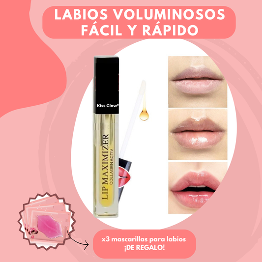 Kiss Glow™ Voluminizador labial | Labios mas grandes en 5 minutos